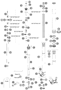 Front Fork, Disassembled