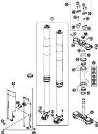 Front Fork, Triple Clamp