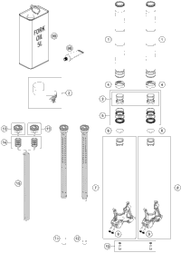 Front Fork Disassembled