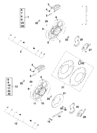 Front Wheel, Rear Wheel