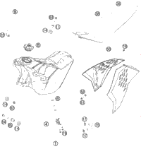 Tank, Seat, Cover