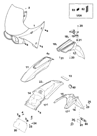 Mask, Fenders