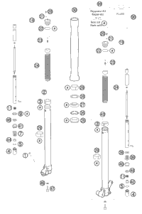 Front Fork, Disassembled