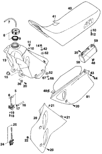 Tank, Seat, Covers