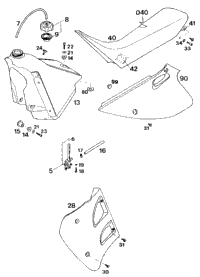 Tank, Seat, S. Covers