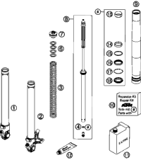 Front Fork Dissasembled