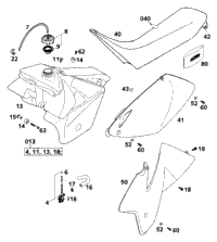 Tank, Seat, Cover