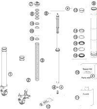 Front Fork, Disassembled