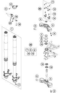 Front Fork, Triple Clamp