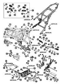 Frame, Sub Frame, Engine Guard