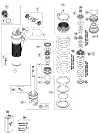 Shock Absorber Disassembled