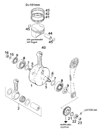 Crankshaft, Piston
