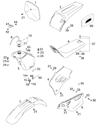 Tank, Seat, Cover
