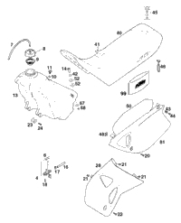 Tank, Seat, Cover