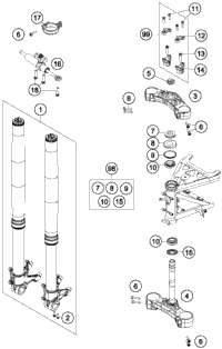 Front Fork, Triple Clamp