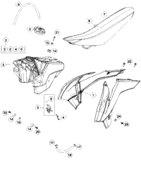 Tank, Seat, Cover