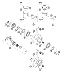 Crankshaft, Piston