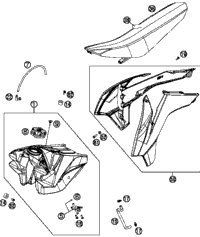 Tank, Seat, Cover