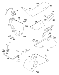 Tank, Seat, Cover