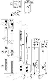 Front Fork Disassembled