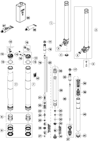 Front Fork Disassembled