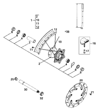 Front Wheel Sx, Exc