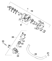 Water Pump, Thermostat