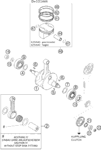 Crankshaft, Piston