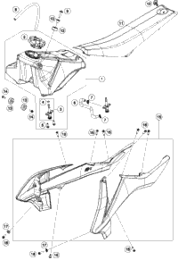 Tank, Seat, Cover