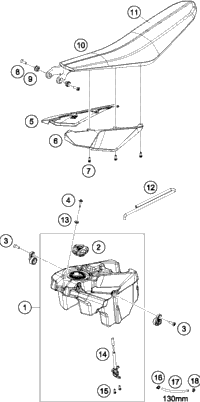 Tank, Seat, Cover