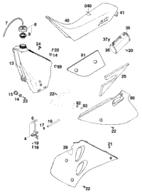 Tank, Seat, Cover