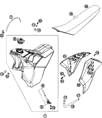 Tank, Seat, Cover