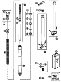 Front Fork, Disassembled