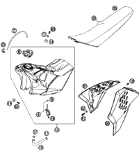 Tank, Seat, Cover
