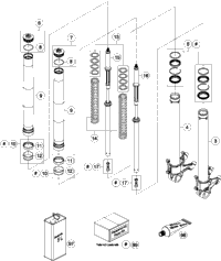 Front Fork Disassembled