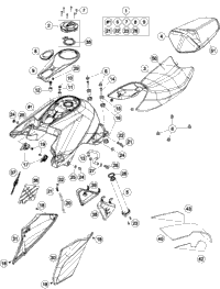 Tank, Seat, Cover