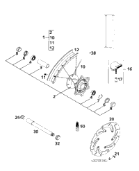 Front Wheel Sx, Exc