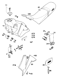 Tank, Seat, Cover