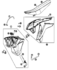 Tank, Seat, Cover