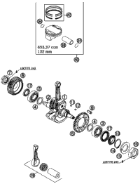 Crankshaft, Piston