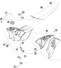Tank, Seat, Cover