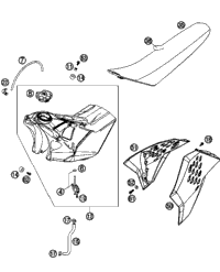 Tank, Seat, Cover