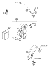 Brake Caliper Front Brembo