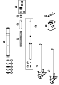 Front Fork Disassembled