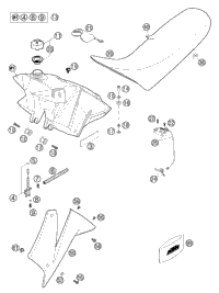 Tank, Seat, Cover