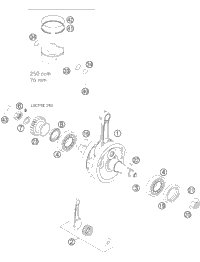 Crankshaft, Piston