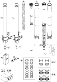 Front Fork Disassembled
