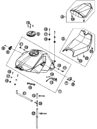 Tank, Seat, Cover