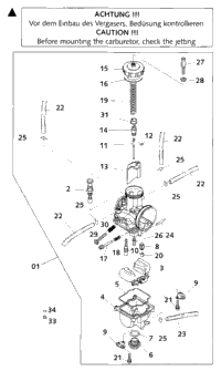 Carburetor Keihin Pwk39/38Ag