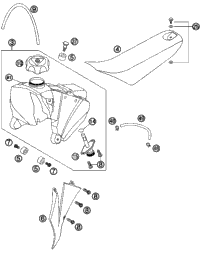 Tank, Seat, Cover